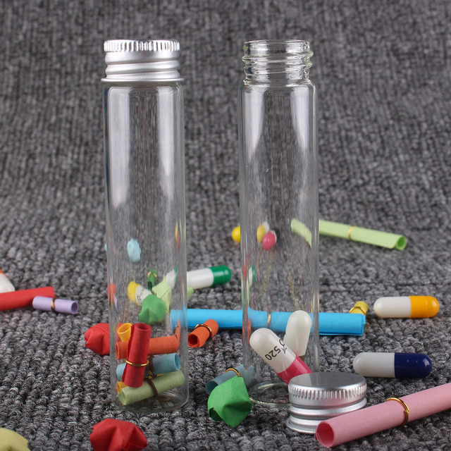 Zestaw 24 szklanych butelek eliksirów o pojemnościach: 5ml, 7ml, 10ml, 14ml, 18ml, 20ml, 25ml z aluminiowymi korkami - puste pojemniki na perfumy i słodycze do rękodzieła DIY - Wianko - 7