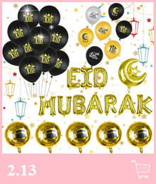 Pudełko na cukierki Eid Mubarak 10 szt. w kolorach: złoty, srebrny, czarny, biały z dekoracją księżyca - idealne do pakowania prezentów - Wianko - 32