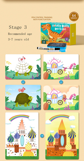 Zestaw edukacyjnych zabawek Montessori Kids do rysowania: Tablet graficzny DIY - kształty, kolorowe matematyka, umiejętność pisania i kolorowanie - Wianko - 20