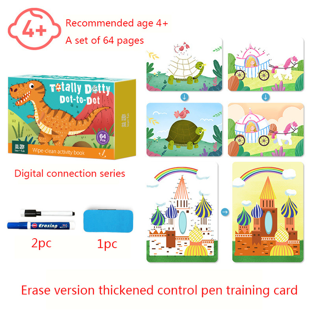 Zestaw edukacyjnych zabawek Montessori Kids do rysowania: Tablet graficzny DIY - kształty, kolorowe matematyka, umiejętność pisania i kolorowanie - Wianko - 15