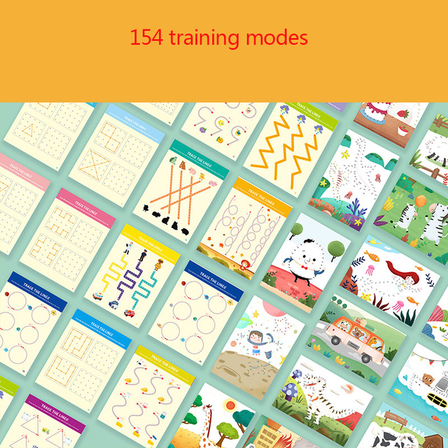 Zestaw edukacyjnych zabawek Montessori Kids do rysowania: Tablet graficzny DIY - kształty, kolorowe matematyka, umiejętność pisania i kolorowanie - Wianko - 22