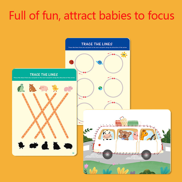 Zestaw edukacyjnych zabawek Montessori Kids do rysowania: Tablet graficzny DIY - kształty, kolorowe matematyka, umiejętność pisania i kolorowanie - Wianko - 23
