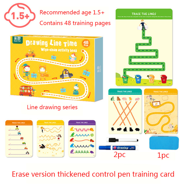 Zestaw edukacyjnych zabawek Montessori Kids do rysowania: Tablet graficzny DIY - kształty, kolorowe matematyka, umiejętność pisania i kolorowanie - Wianko - 12