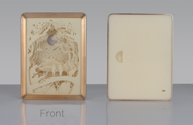 Rama podświetlana tablica 3D z automatyczną zmianą koloru - prace ręczne z papieru, cień, zdjęcie, obraz - Wianko - 8