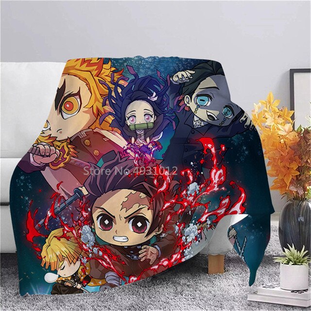 Moda Anime Demon Slayer - flanelowy ciepły miękki koc poszewka na pościel - do domu i podróży - Wianko - 12