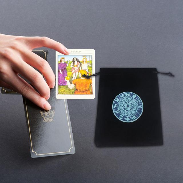 Torba do przechowywania kart tarota - miękka, ze sznurkiem, idealna na karty do gry - Wianko - 7