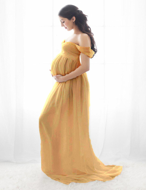 Sukienka ciążowa do sesji fotograficznych - Wianko - 6