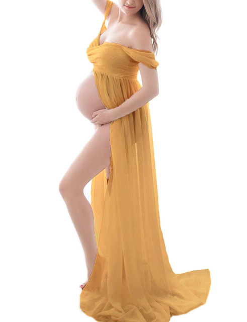 Sukienka ciążowa do sesji fotograficznych - Wianko - 5