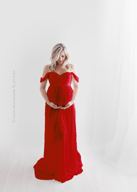 Sukienka ciążowa do sesji fotograficznych - Wianko - 2