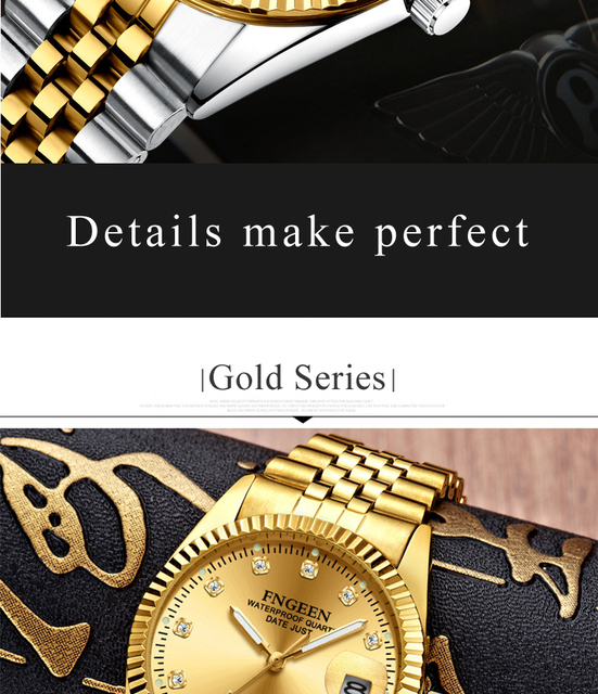 Najwyższej jakości męski zegarek wodoodporny, moda diamentowy, kwarcowy Erkek Kol Saati, biznesowy zegarek na rękę - Wianko - 6