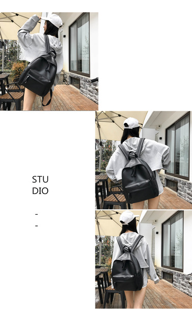 Plecak dla kobiet - miękka skóra PU - 2021 moda - wysoka jakość - szkoła - podróż - ramię - Wianko - 11