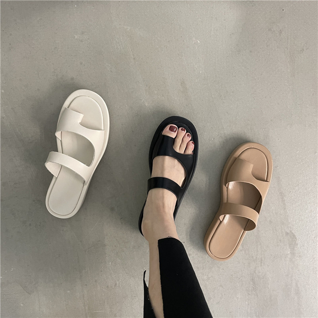 Klinowe sandały Vintage kobiet 2021 z odkrytymi palcami - Wianko - 5