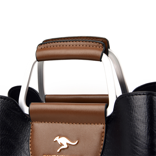 Luksusowe skórzane torebki Crossbody dla kobiet - pojemne, designerskie, vintage - Wianko - 18