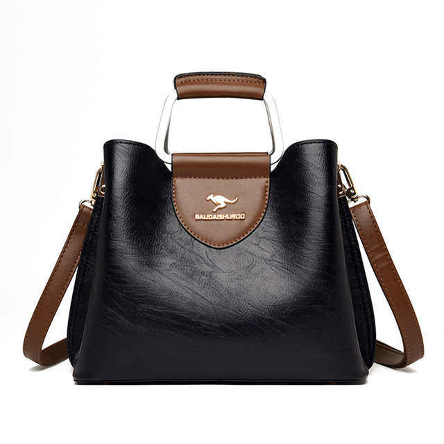 Luksusowe skórzane torebki Crossbody dla kobiet - pojemne, designerskie, vintage - Wianko - 13