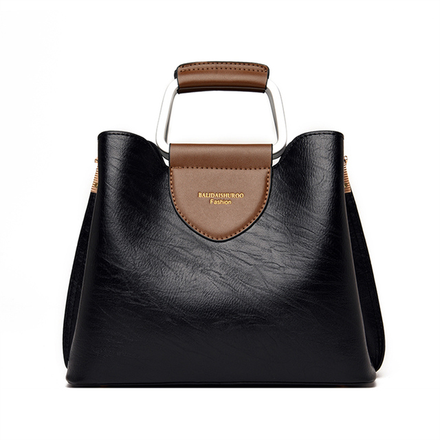 Luksusowe skórzane torebki Crossbody dla kobiet - pojemne, designerskie, vintage - Wianko - 16