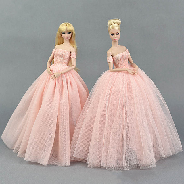 Sukienka ślubna czarno-biała dla Barbie - sztuka, dla ubranek lalek i akcesoriów do domku - Wianko - 24