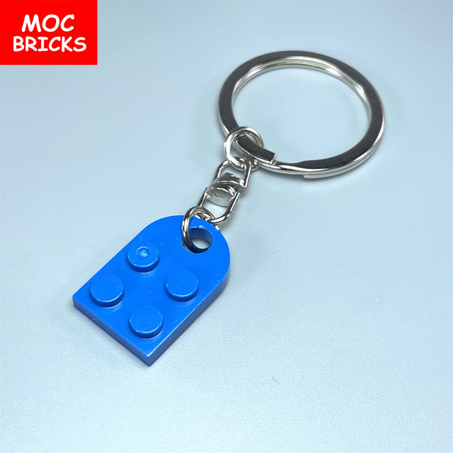 Klocki MOC Bricks - Breloczek do kluczy w kształcie serca (2x3 talerze z otworem 3176) - Miłość, urok i edukacja w zabawce - Wianko - 17