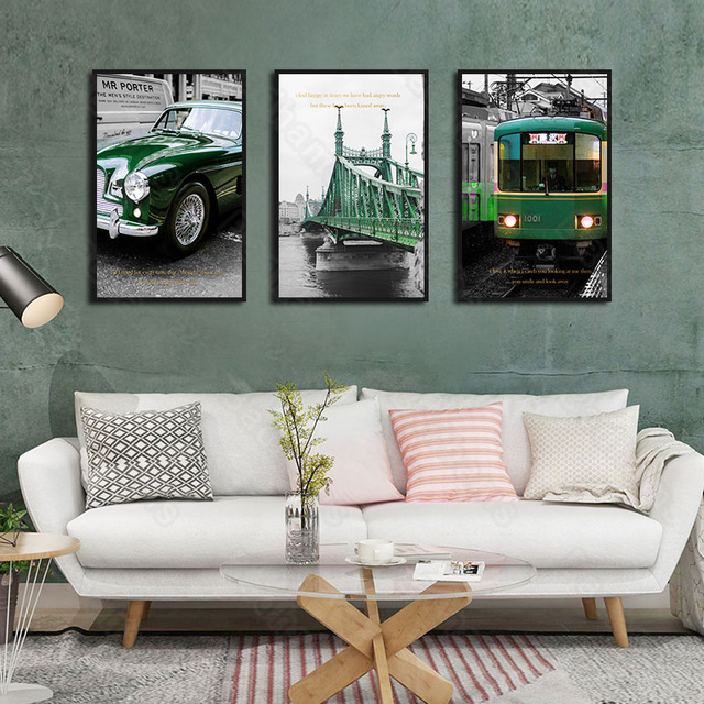 Plakaty i druki Home Decor - retro obrazy do salonu, sypialni, jadalni i korytarza - Wianko - 2