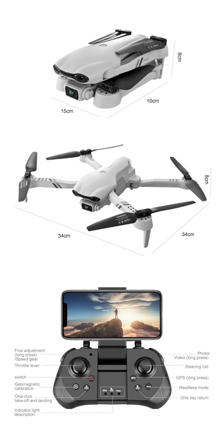 Nowy F10 Drone 6k GPS z kamerą HD, profesjonalny Quadcopter z 5G WiFi FPV, dostępny w zestawie z aparatem helikopter RC – zabawka dla dzieci Gift2022 - Wianko - 19