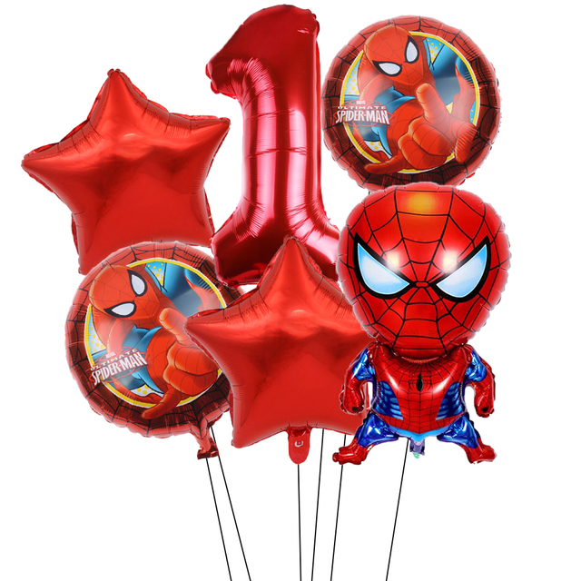 Spiderman Theme zestaw dekoracji na urodziny - banner, obrus, akcesoria jednorazowe - Wianko - 2