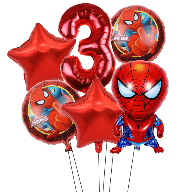 Spiderman Theme zestaw dekoracji na urodziny - banner, obrus, akcesoria jednorazowe - Wianko - 4