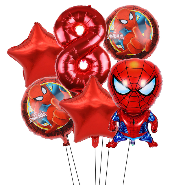 Spiderman Theme zestaw dekoracji na urodziny - banner, obrus, akcesoria jednorazowe - Wianko - 9