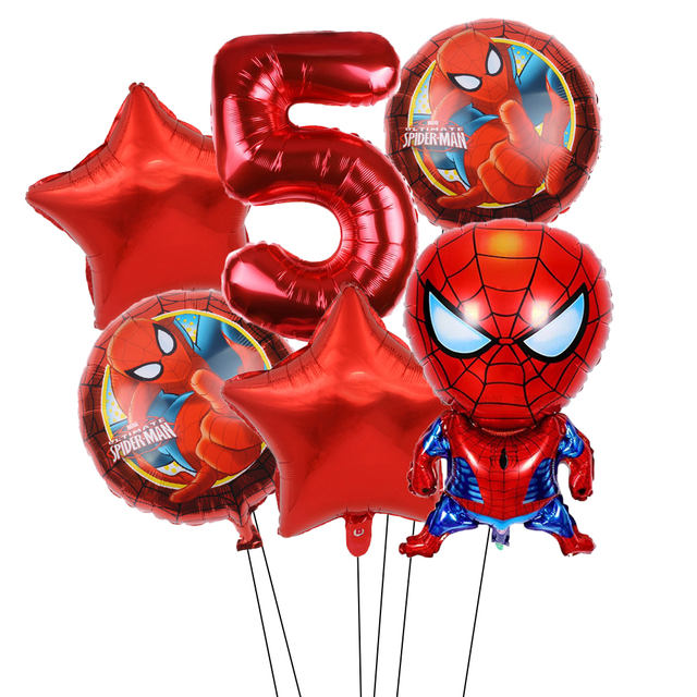 Spiderman Theme zestaw dekoracji na urodziny - banner, obrus, akcesoria jednorazowe - Wianko - 6