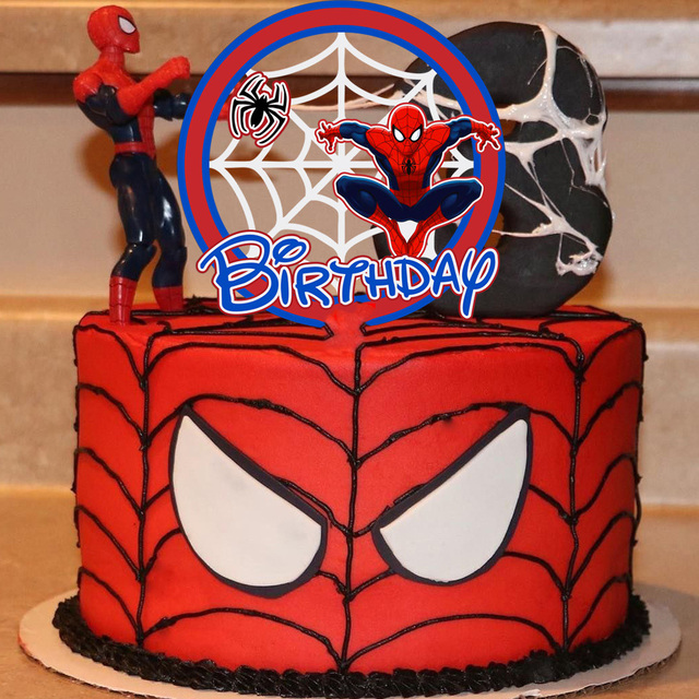 Spiderman Theme zestaw dekoracji na urodziny - banner, obrus, akcesoria jednorazowe - Wianko - 14