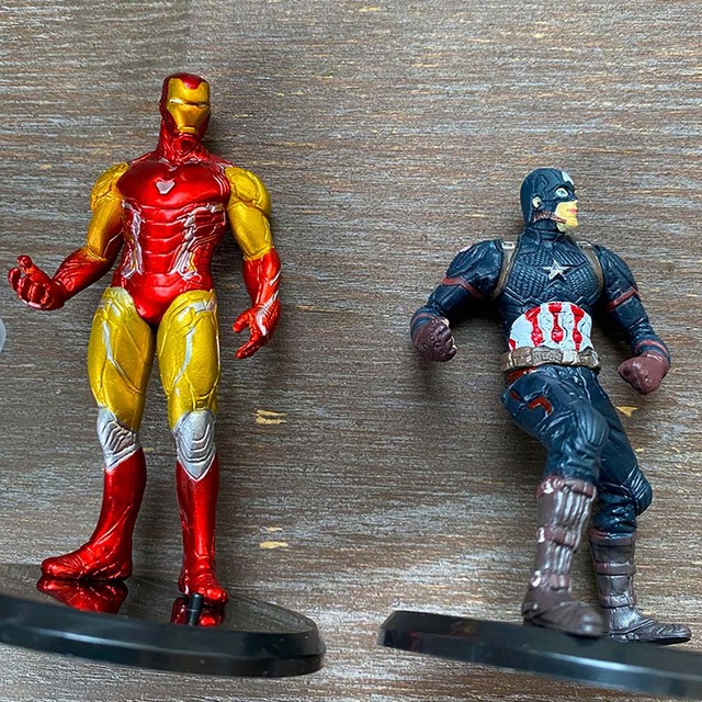 Figurki akcji Marvel Avengers: Nieskończoność wojna - zestaw 6 sztuk: Iron Man, Kapitan Ameryka, Ant Man, Thanos, Thor - prezent - Wianko - 3