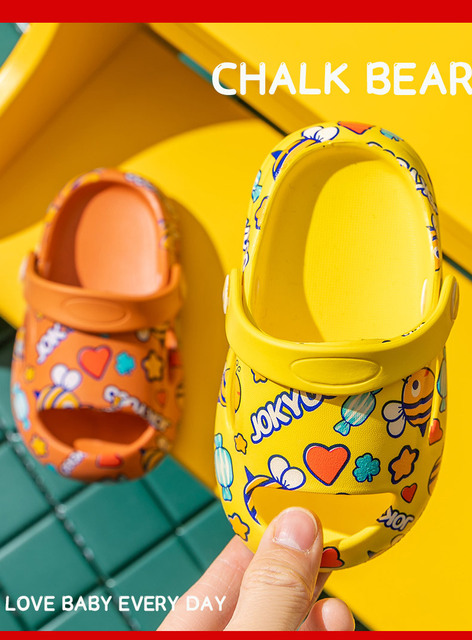 Dziecięce kapcie EVA z nadrukiem pszczółek 2021 - małe buty dla dziewczynek i chłopców na plażę - Wianko - 14
