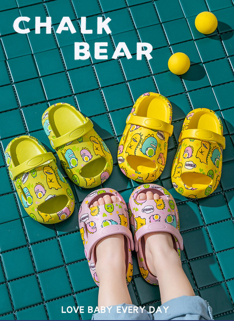 Dziecięce kapcie EVA z nadrukiem pszczółek 2021 - małe buty dla dziewczynek i chłopców na plażę - Wianko - 18