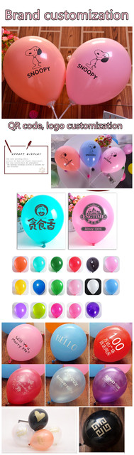 300 sztuk niestandardowych balonów na imprezę - wydrukuj swoje imię/logo - Wianko - 1