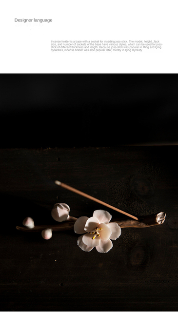 Kadzidło ceramiczne ręcznie robione z uchwytem na pałeczki, idealne do domu - Zen Agarwood i sandałowe drzewo, inspiracja buddyjska, jogiczna - Wianko - 28