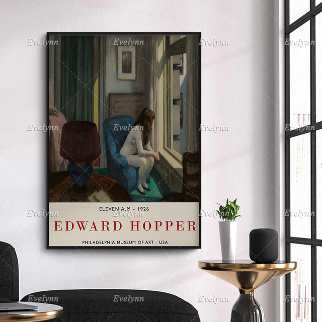 Obraz na płótnie Edward Hopper. Wystawa plakat-galeria. Dekoracja sypialni. Minimalizm - Wianko - 3