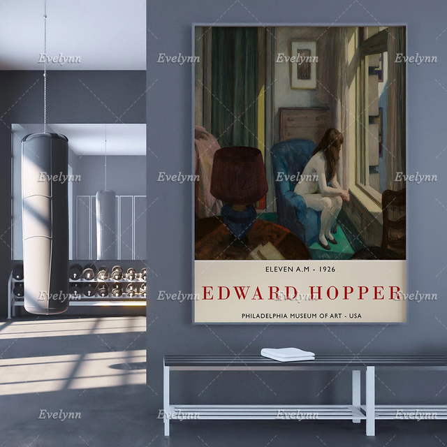 Obraz na płótnie Edward Hopper. Wystawa plakat-galeria. Dekoracja sypialni. Minimalizm - Wianko - 4
