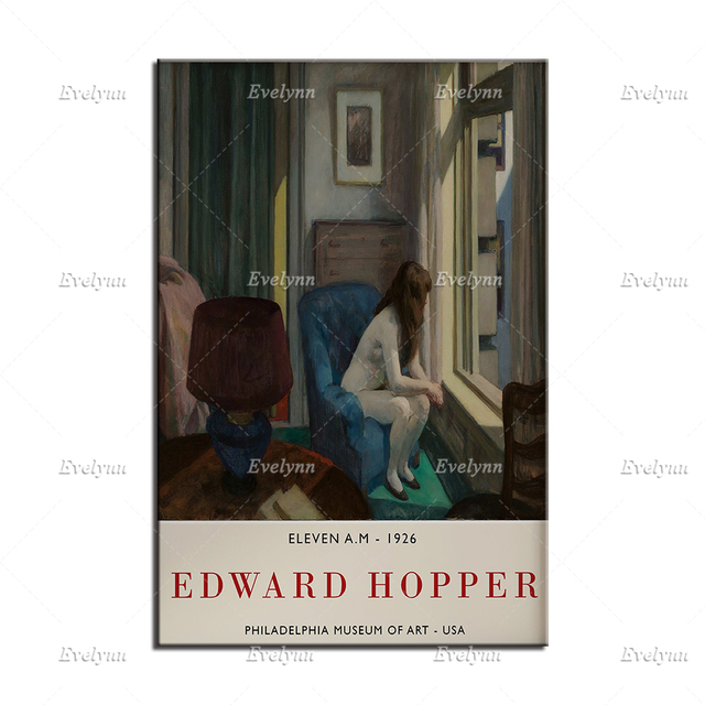 Obraz na płótnie Edward Hopper. Wystawa plakat-galeria. Dekoracja sypialni. Minimalizm - Wianko - 5