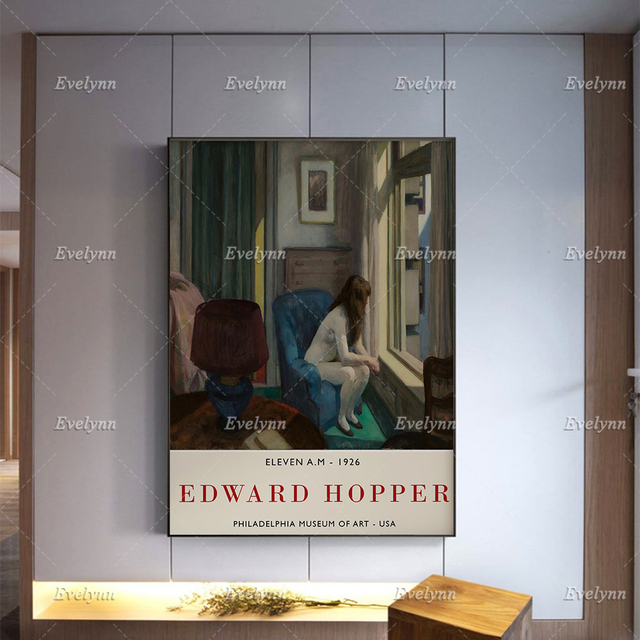 Obraz na płótnie Edward Hopper. Wystawa plakat-galeria. Dekoracja sypialni. Minimalizm - Wianko - 2
