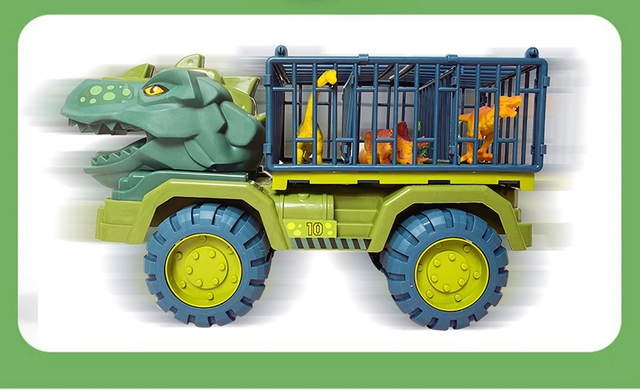 Dziecięcy dinozaur transportowy - ciężarówka zabawka - Wianko - 5