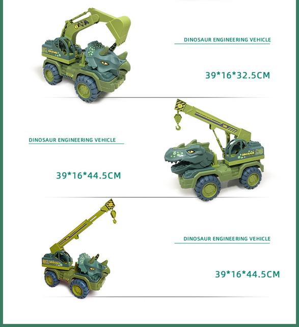 Dziecięcy dinozaur transportowy - ciężarówka zabawka - Wianko - 10