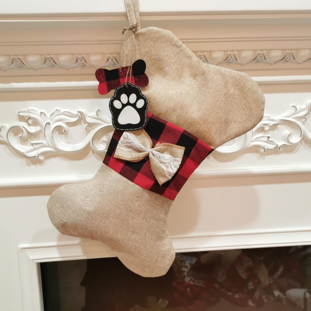 Torbka świąteczna z wiszącymi ozdobami dla kota i psa - Wianko - 6
