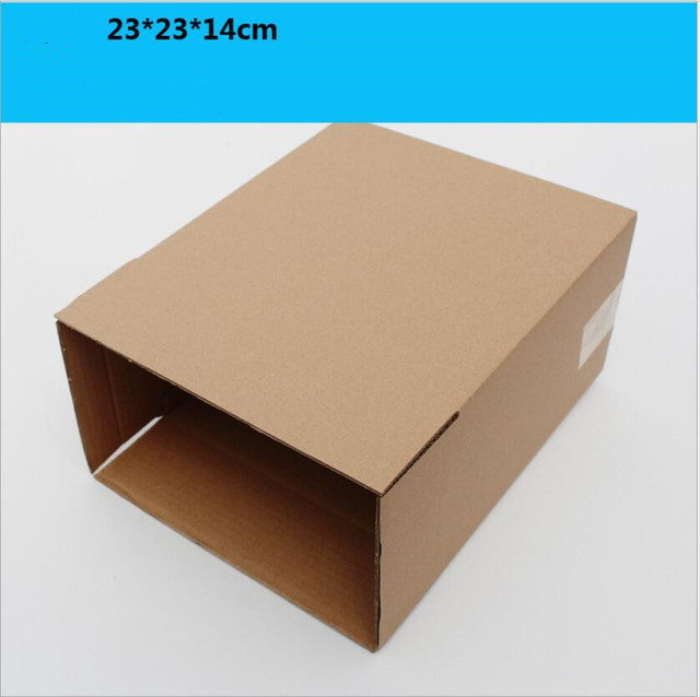 10 sztuk naturalnych brązowych pudełek do pakowania z zagęszczonym papierem pakowym - Wianko - 5
