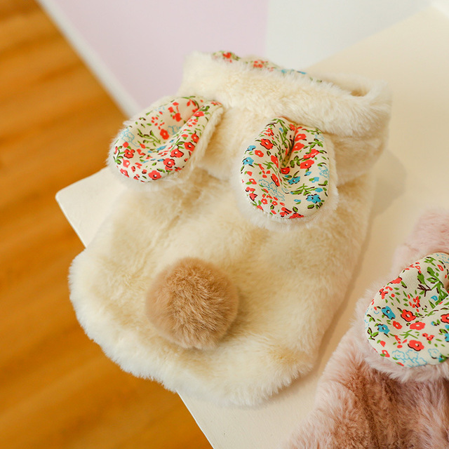 Sweter z kaszmirem dla kotów domowych na jesień i zimę - średnie małe szczenięta w kształcie króliczków - Wianko - 4