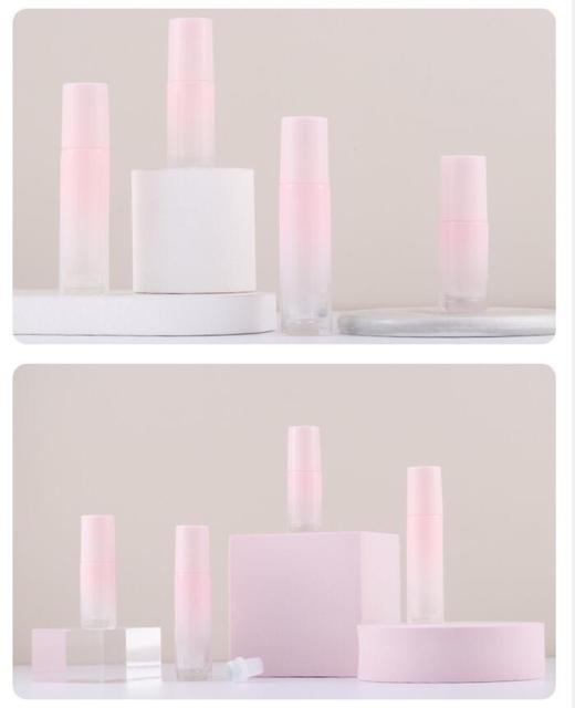 50 sztuk 5ml 10ml Mini butelki testowe do perfum z rękawami Gradient różowy - Wianko - 4