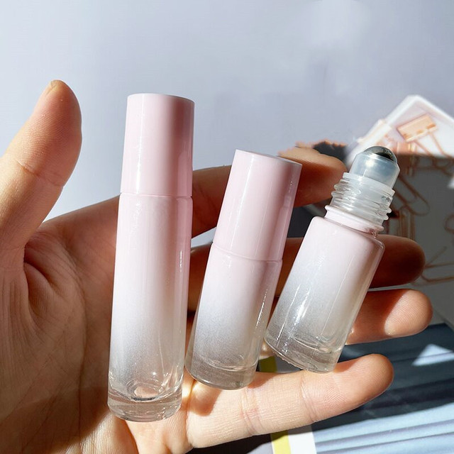 50 sztuk 5ml 10ml Mini butelki testowe do perfum z rękawami Gradient różowy - Wianko - 14
