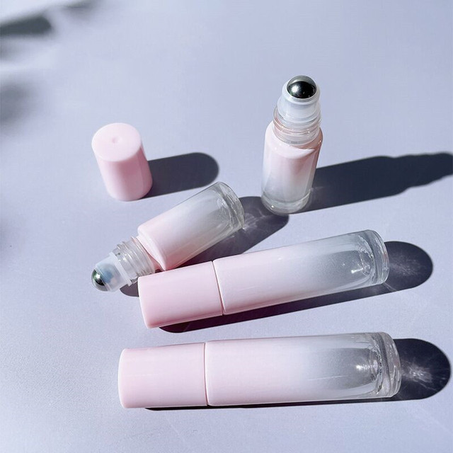 50 sztuk 5ml 10ml Mini butelki testowe do perfum z rękawami Gradient różowy - Wianko - 12
