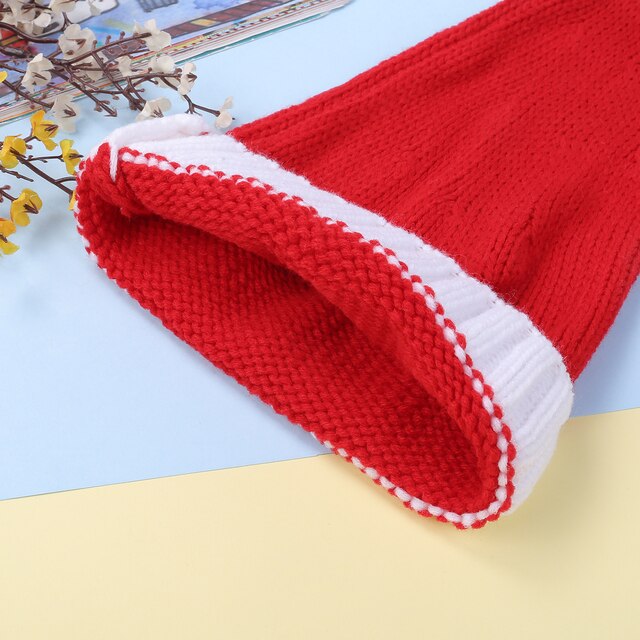 Jesienno-zimowa dzianinowa czapka rodzic-dziecko w kratkę z pluszową piłką - ciepła i wiatroszczelna - Wianko - 15