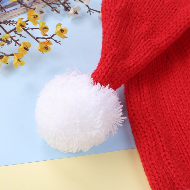 Jesienno-zimowa dzianinowa czapka rodzic-dziecko w kratkę z pluszową piłką - ciepła i wiatroszczelna - Wianko - 14