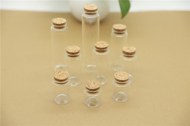 Partia 12 sztuk DIY Mini butelek i słoików do przechowywania 70ML, małe szklane butelki z korkiem, pojemnik na przyprawy 37*90MM - Wianko - 2