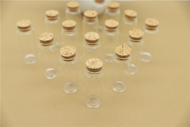 Partia 12 sztuk DIY Mini butelek i słoików do przechowywania 70ML, małe szklane butelki z korkiem, pojemnik na przyprawy 37*90MM - Wianko - 4