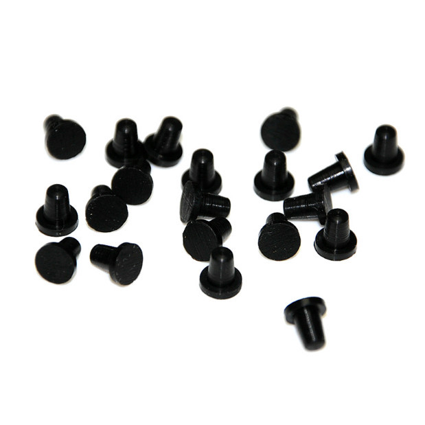150 sztuk wysokiej jakości małych czarnych gumowych wtyczek do wkładu atramentowego/CISS - akcesoria i części drukarki - Wianko - 1